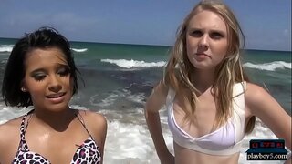 Amateur asian teen picked up on the beach and fucked in a van